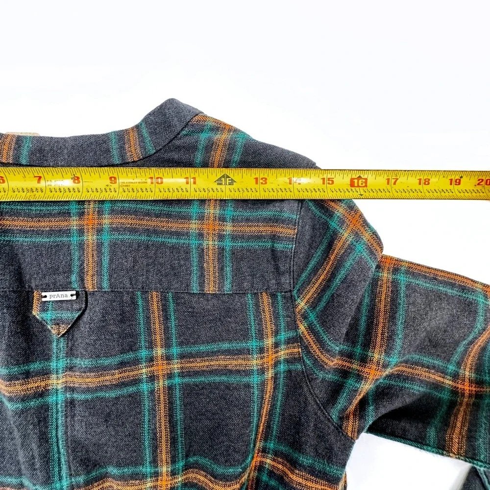 prAna Loop To Pines Dress Womens XS Dark Iron Plaid Organic Cotton 1962981 NEW